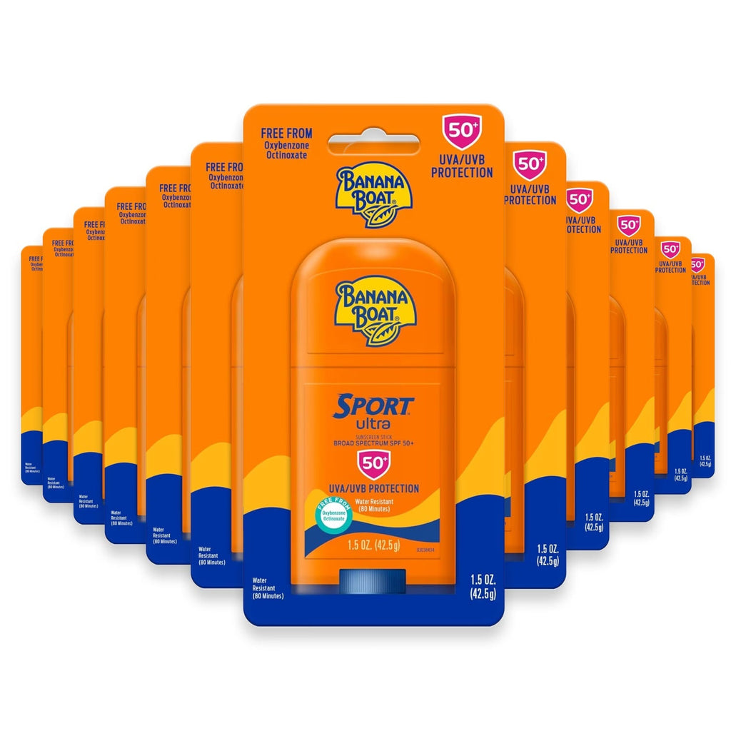 Banana Boat Ultra Sport Sun Stick SPF50 - 1.5oz- 12 Pack