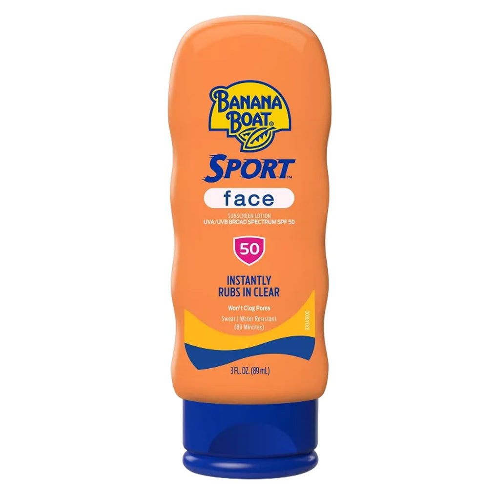 Banana Boat Sport Face Sunscreen Lotion, SPF50 - 3oz - 12 Pack