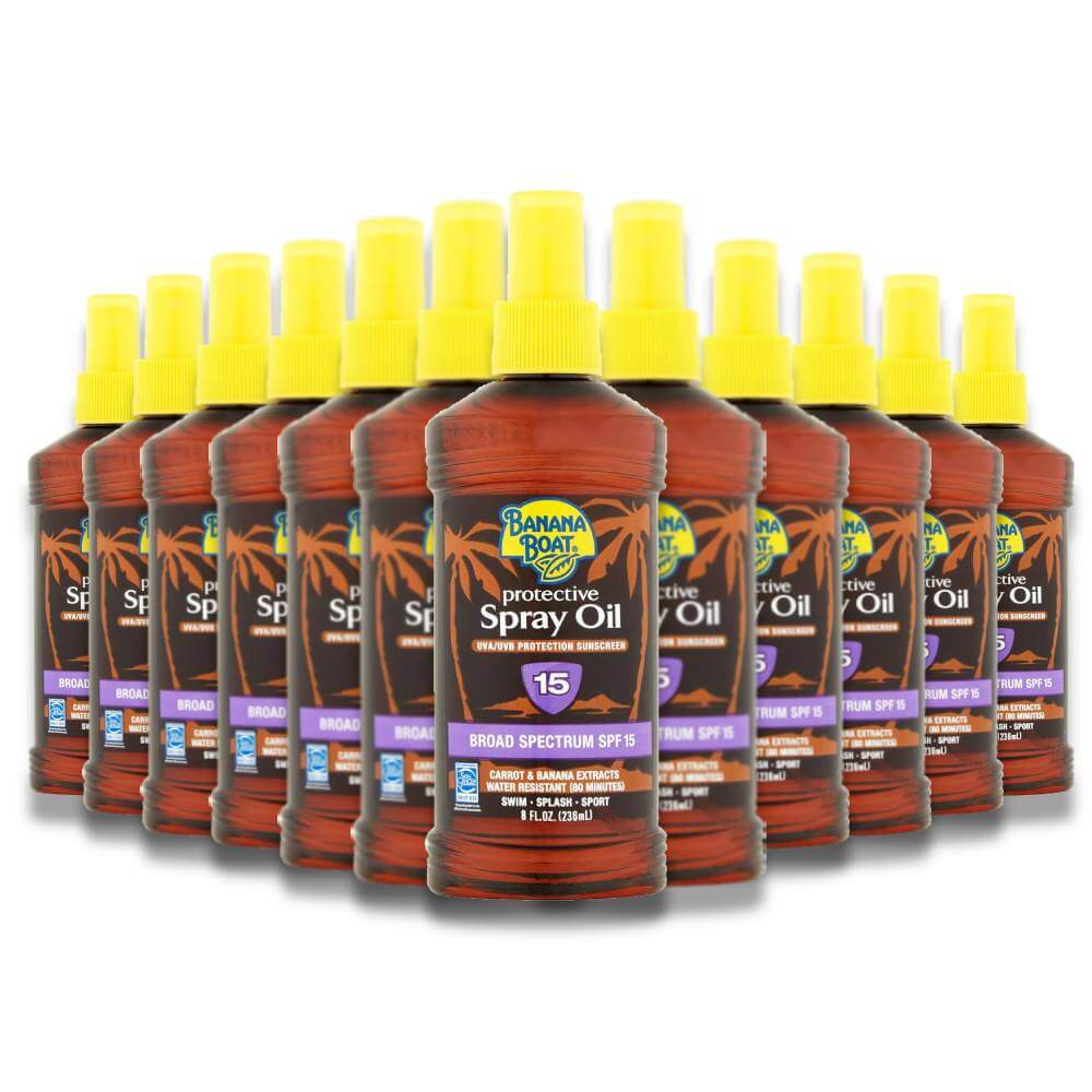 Banana Boat - Tanning Oil, Spf 15 - 8 Oz - 12 Pack
