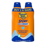 Banana Boat Sport Cool Zone Continuous Sunscreen Spray SPF 30 - 2 Ct - 6 Pack
